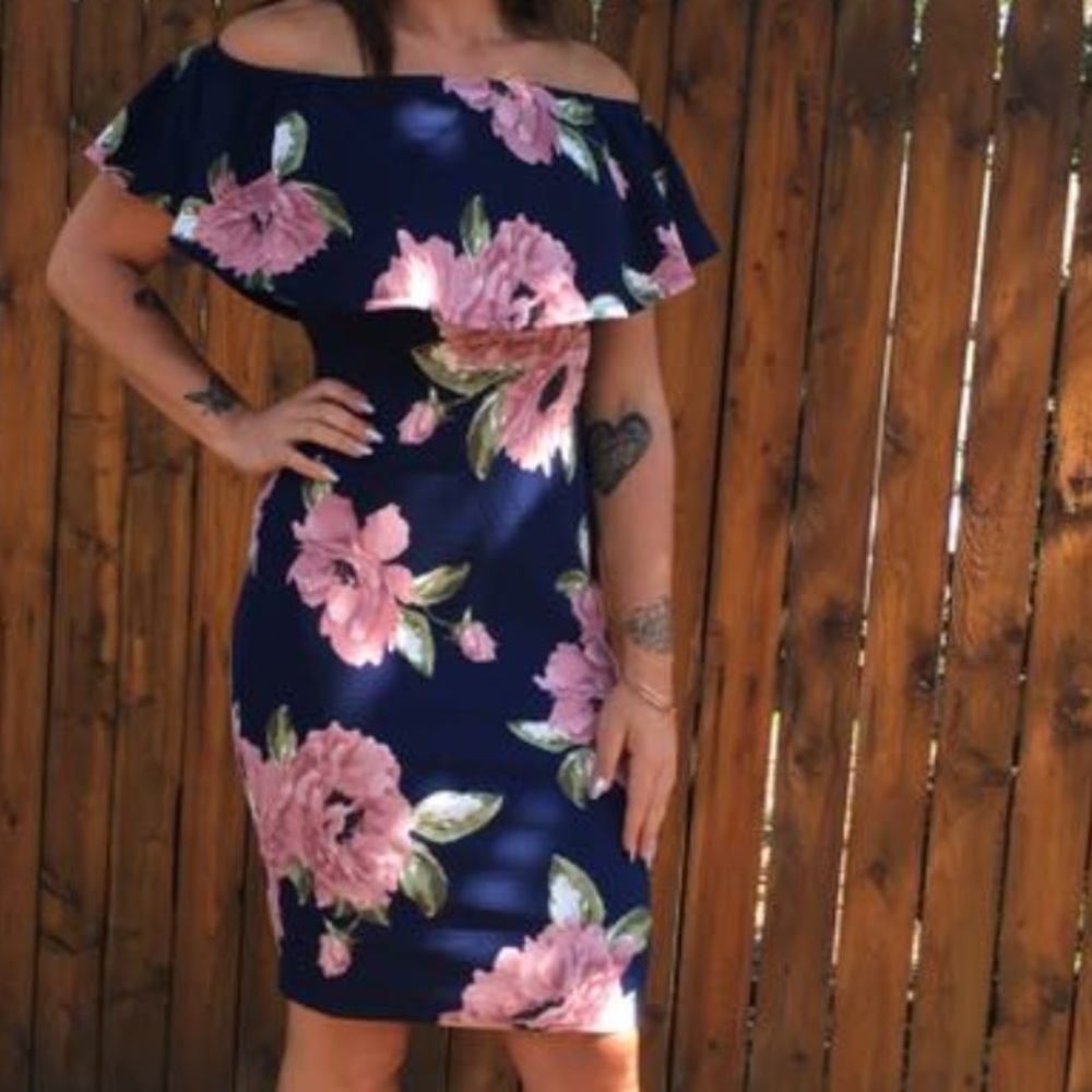 Blue flower dress